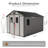 8 Ft. x 12 Ft. Outdoor Storage Shed, Resin Storage Shed with Windows-126177885