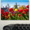 " Tulips In The Netherlands Village "