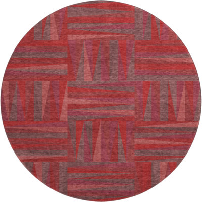 Premium Machine Washable Collett AMF1012 Squares Rug