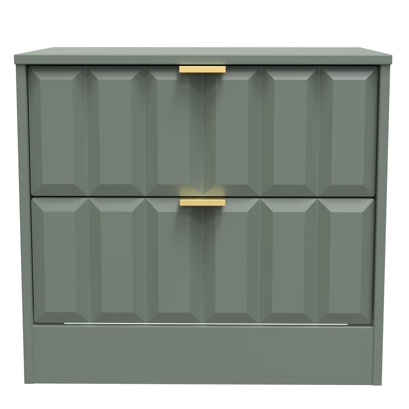Besian 58cm W Manufactured Wood Bedside Table, Reed Green