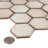 Hudson Due 2" Hex 10-7/8 " x 12-5/8 " Porcelain Mosaic Floor and Wall Tile-1816075760