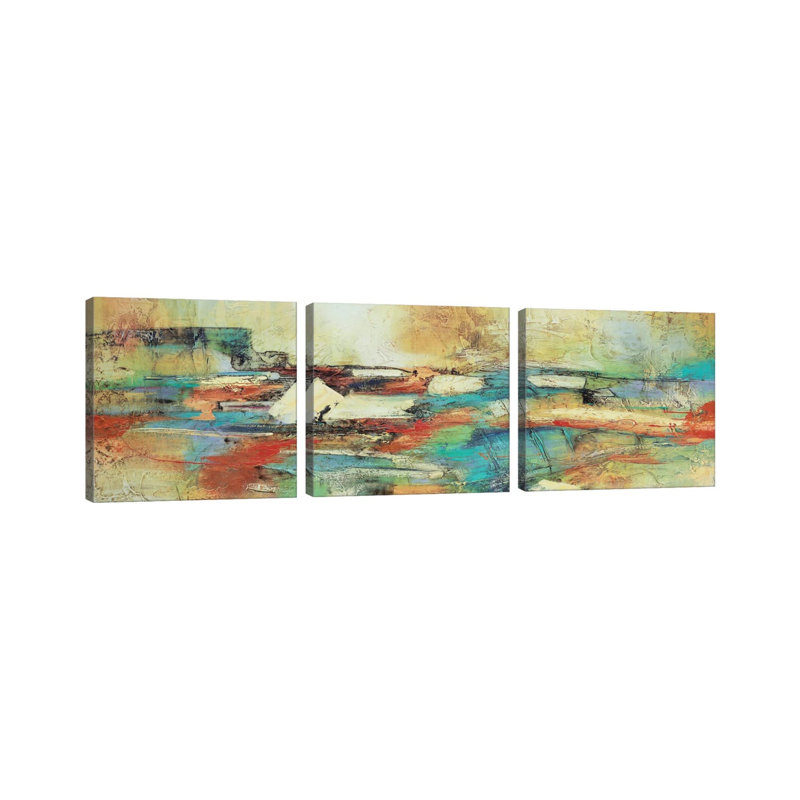 Puente Ocre - ensemble d'art mural sur toile tendue (ensemble de 3)