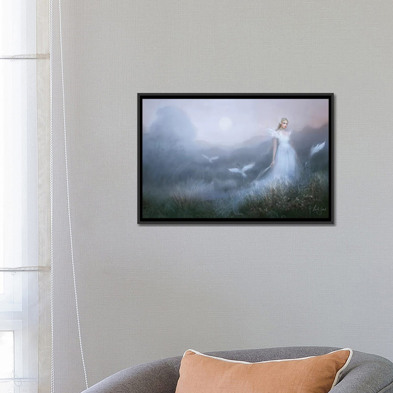 « dags brown », reproduction sur toile, H 18 po x l 26 po x P 1,5 po, Toile avec cadre noir