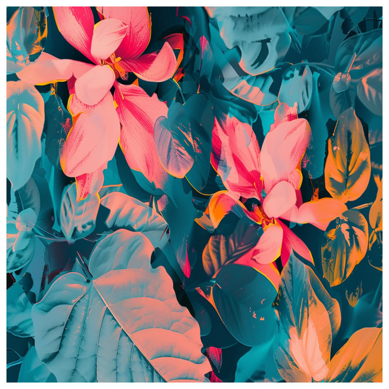 Rideaux de douche Vibrant Floral, L 70 po x H 93 po