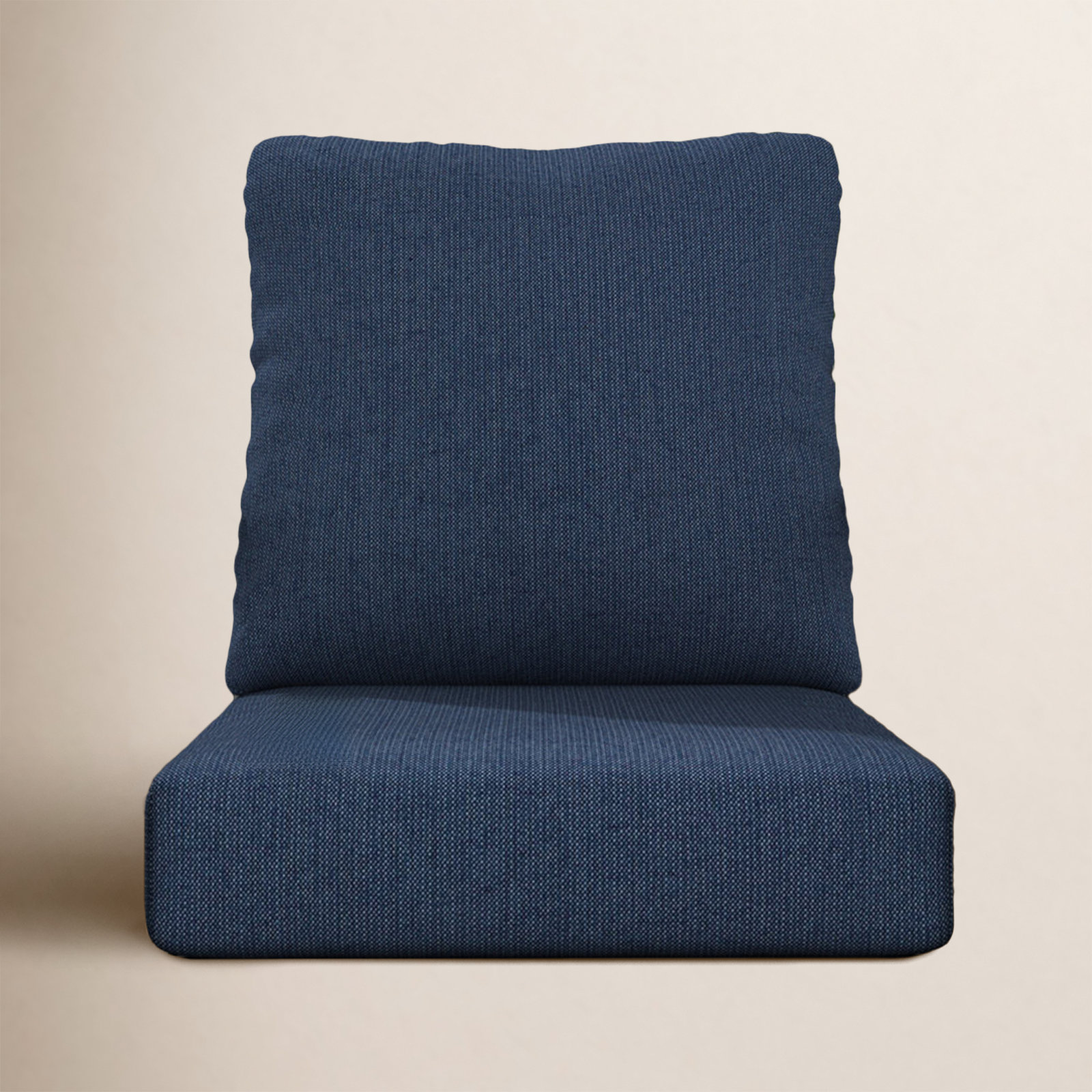 Amala Sunbrella® Outdoor Deep Seating Lounge Chair Seat/Back Cushion, Spectrum Indigo Sunbrella®