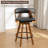 Cayuga Modern Swivel Upholstered Stools with Open Low Back-1558689861-1549411787