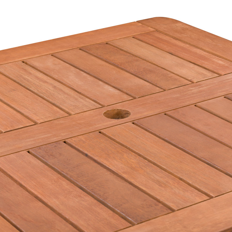Table de bar en bois massif Gwenda, Brun cannelle