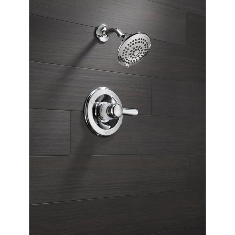 Lahara 14 Series Single-Function Shower Faucet Set, Shower Valve Trim Kit, Chrome