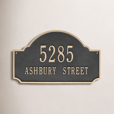 2-Line Wall Mount Address Plaque