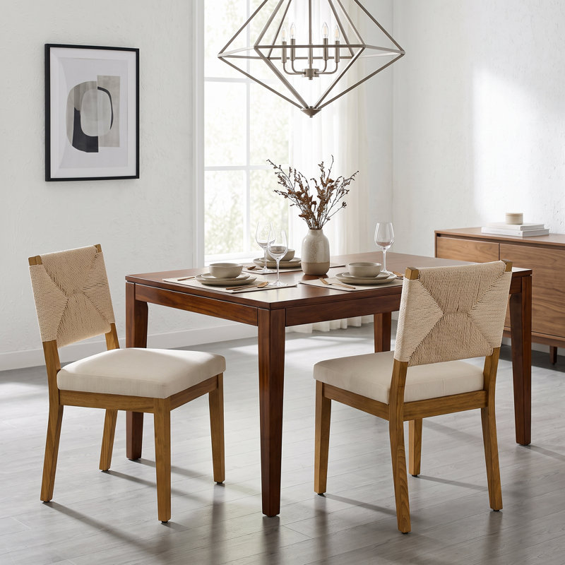 Chaises de salle à manger Boho, Brun