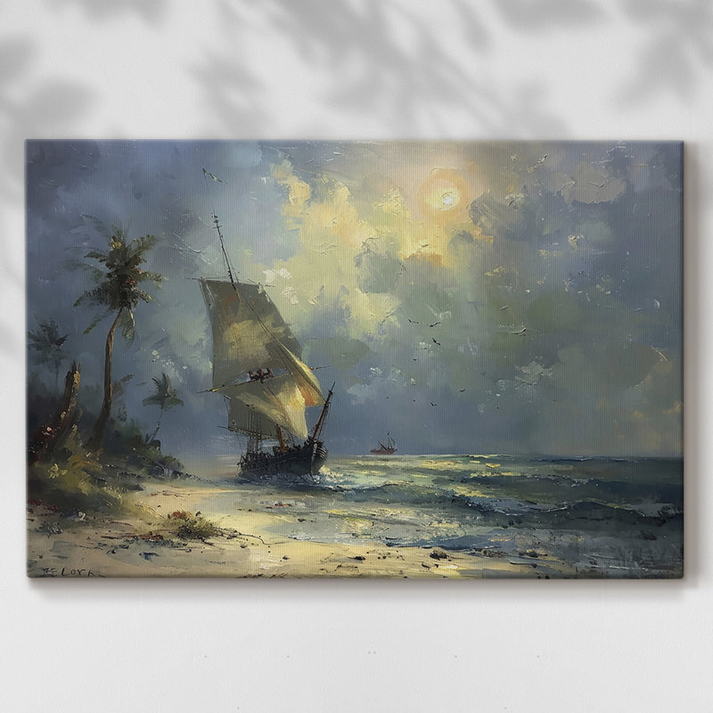 Nautical Series-CLxxvii -Galerie enveloppée Cavas, 12 x 18