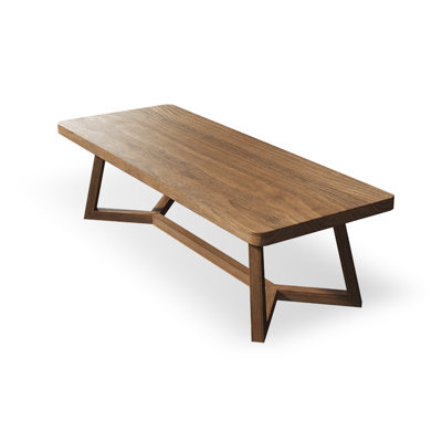 78.74" Brown Rectangle Solid Wood Dining Tables
