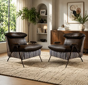 Fauteuil d'appoint rembourré en velours de 31,8 po de largeur avec cadre en métal