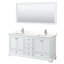 Ensemble de meuble-lavabo double autoportant 72 po avec plateau en quartz Deborah-98185818-98185821-98185824