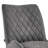 30" Bar Height Bar Stool In Charcoal Fabric And Black Finish