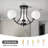 3-light Modern Sputnik Globe Semi Flush Mount-919542979