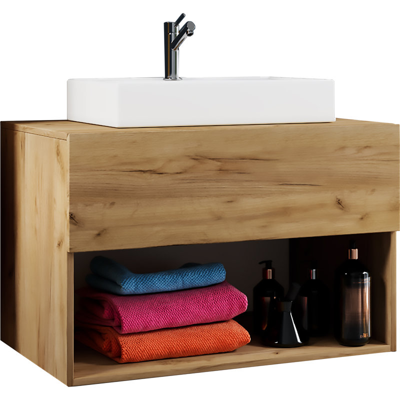 Raynita Bathroom Vanity with Basin, Wood