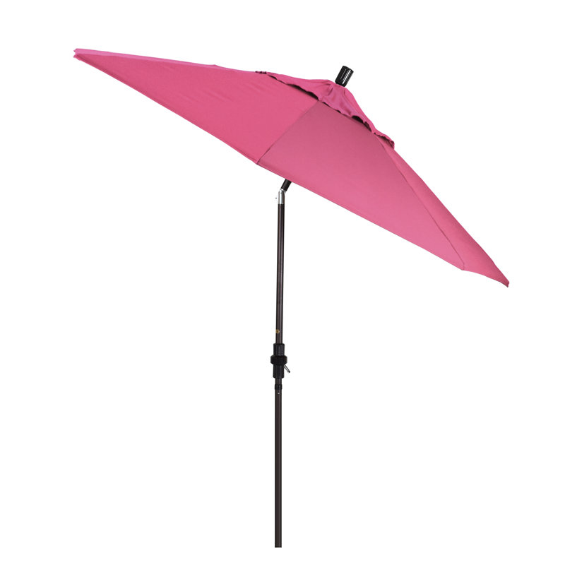 Parasol 9 'Market Sunbrella, Toile Sunbrella® rose vif