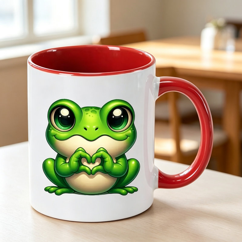 Ceramic Coffee Mug, Red