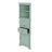 Triangular Corner Cabinet With Triple Drawers And Customizable Shelves-565974137