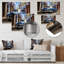 Décoration murale en métal «Cuban Blue Classic Car»-39898078