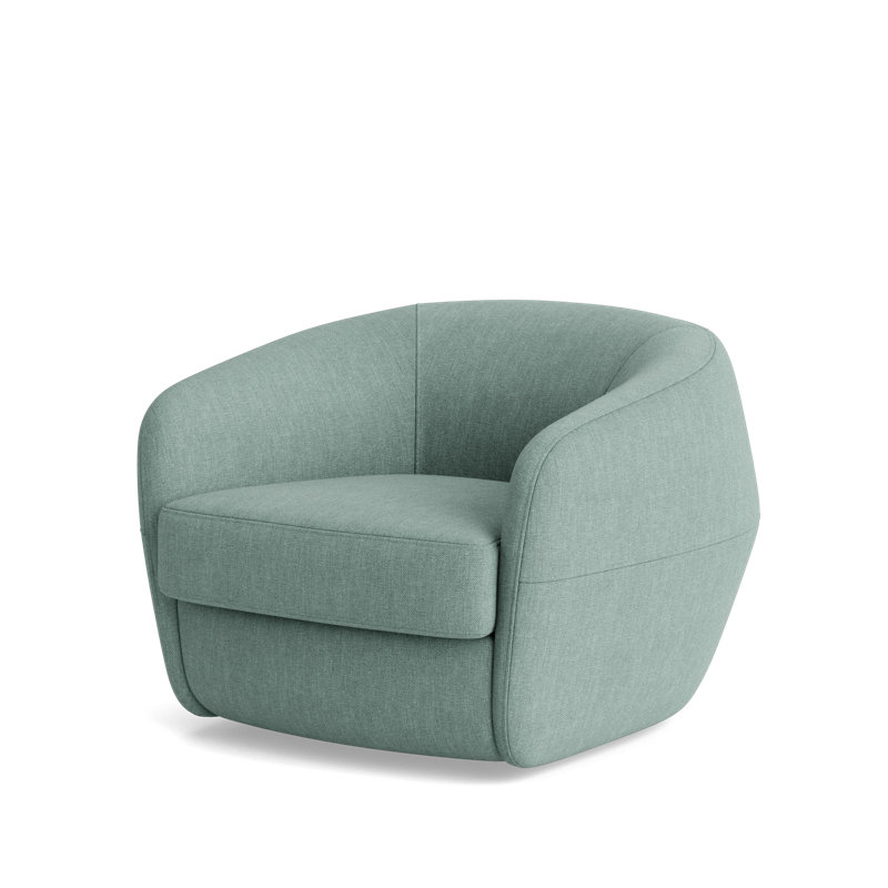Elaine Swivel Chair, Performance Weave - Spa