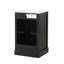 Meuble-lavabo de 20 po avec lavabo, armoire de salle de bain avec porte à fermeture douce, support de rangement et tablette réglable, noir