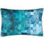 Majorelle Leopard Indoor / Outdoor Geometric Blue Rectangular Throw Cushion-109318345