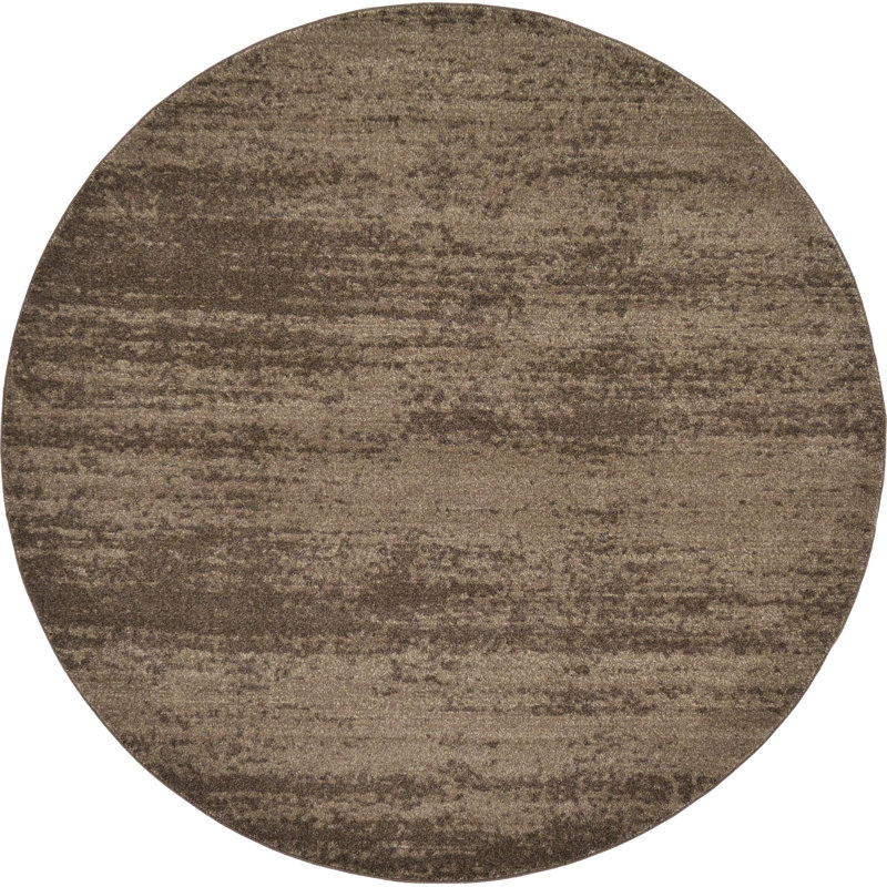 Tapis brun Arendtsville, Rond 6 pi 1 po