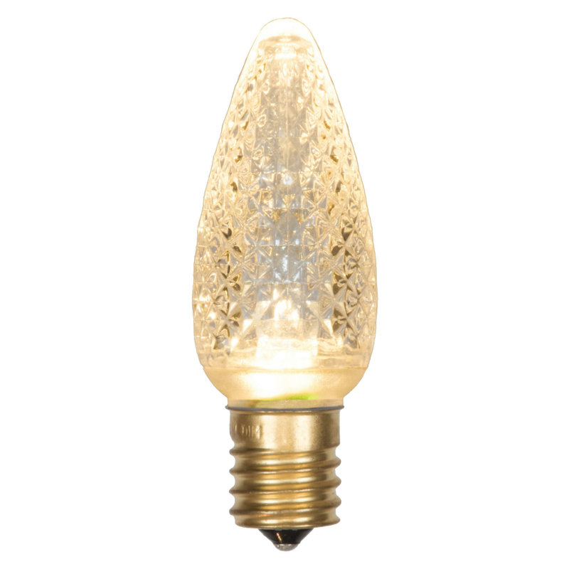 Ampoule C9 DEL blanc chaud à facettes scintillantes