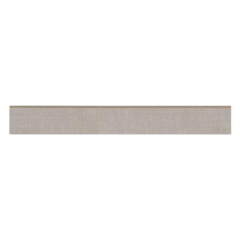 Plaza 3" x 24" Porcelain Bullnose Tile Trim, Sisal