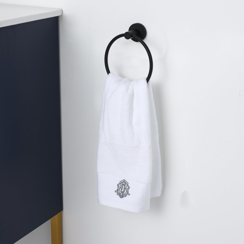 Anneau à serviettes Elizabeth, Noir mat