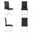 Crystalynn Modern 63-Inch Rectangular Glass Top Dining Table Set-516533353-473354316