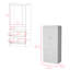 Armoire Edie, chambre à coucher, blanc-248154923