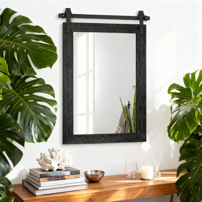 Miroir décoratif de salle de bain en bois massif Rustic Farmhouse