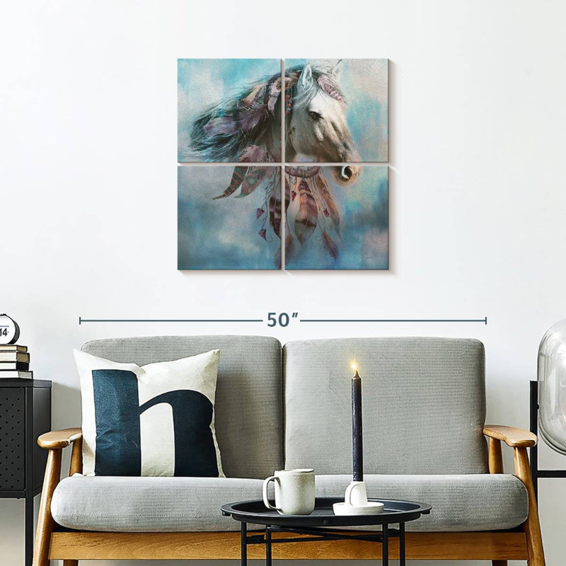 Brampt Native Dream Horse, 26" H x 26" W