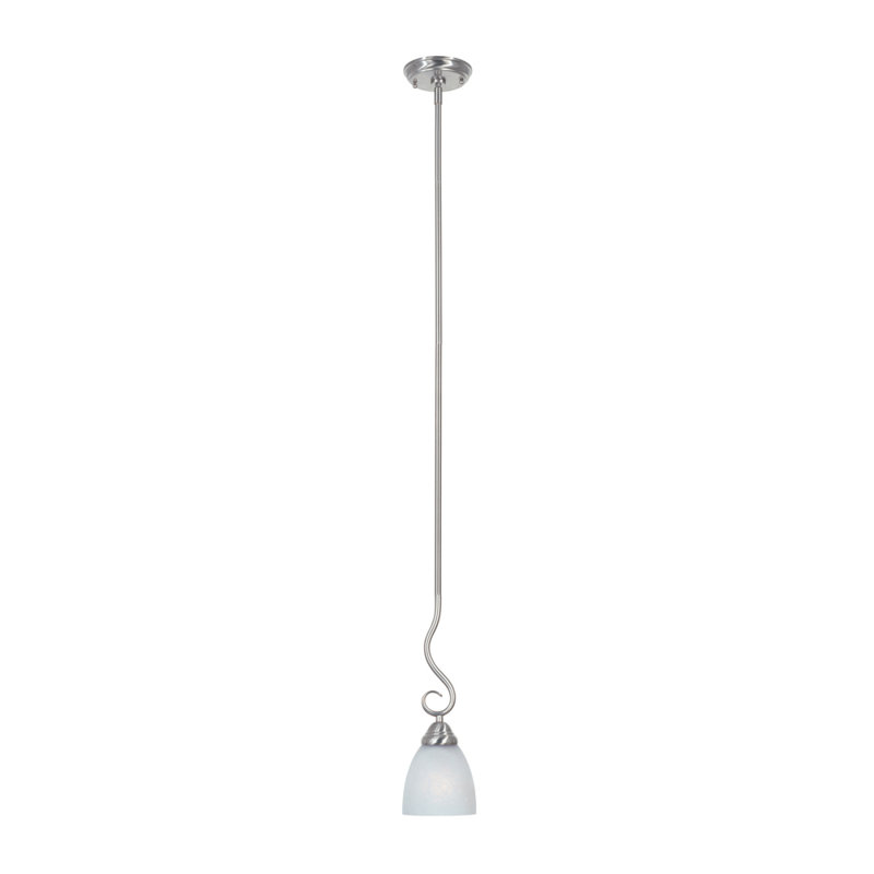 Adeleigh 1 - Light Single Pendant, Satin Platinum