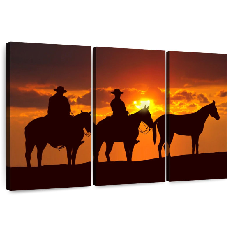 Lelar Country Cowboys, 36" H x 57" W