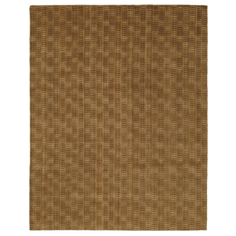 Tapis tissé à la main Odin, Brun, Rectangle 8 pi 9 po x 11 pi 9 po