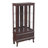 Lighted Glass Cabinet with Adjustable Glass Shelves 2 Doors and 1 drawer-1975636688-1948380700