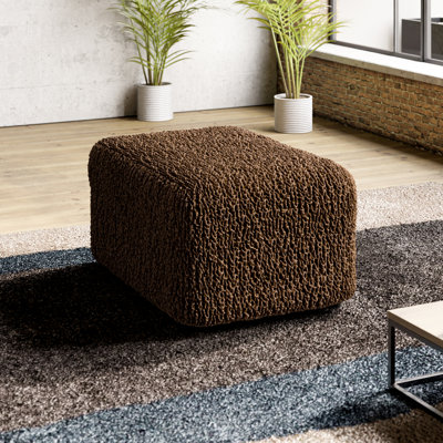Housse extensible en velours pour repose-pieds - Housse de protection pour animaux de compagnie et enfants - Collection Goffrato