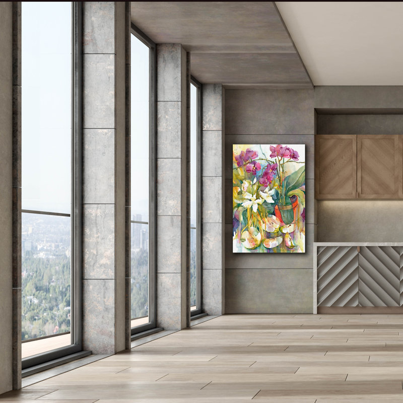 Art mural sur toile, "Apples & Orchids" par Annelein Beukenkamp, H 60 po x l 40 po x P 1,5 po