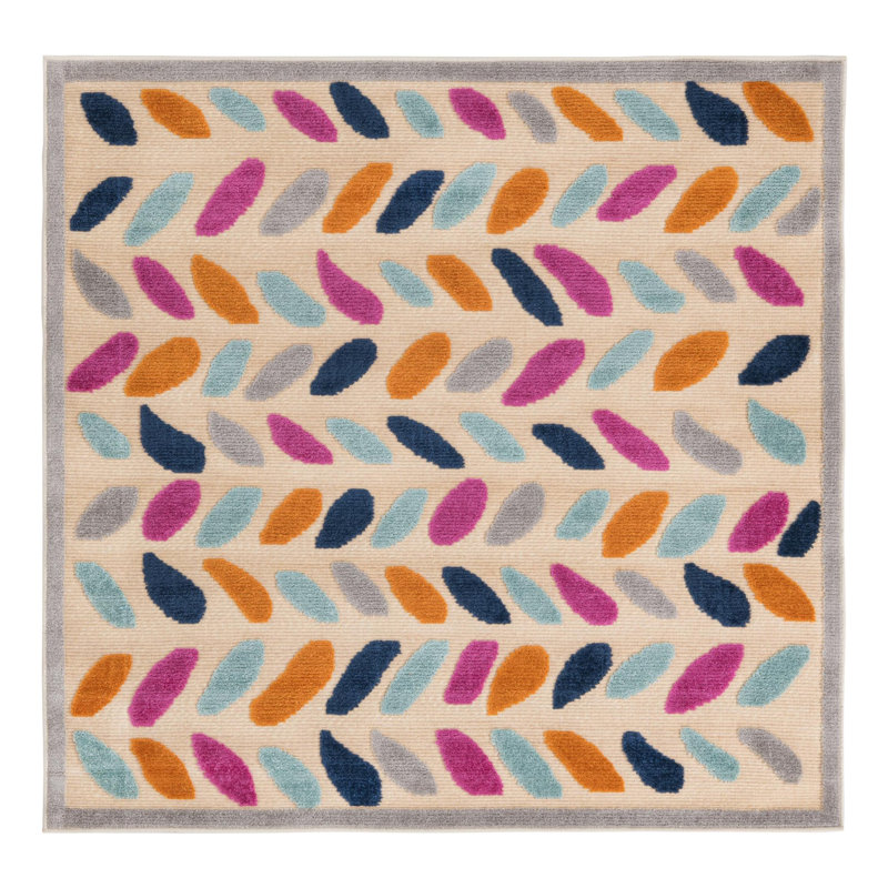 Oranjestad Aruba Indoor/Outdoor Rug, Square 5'3"