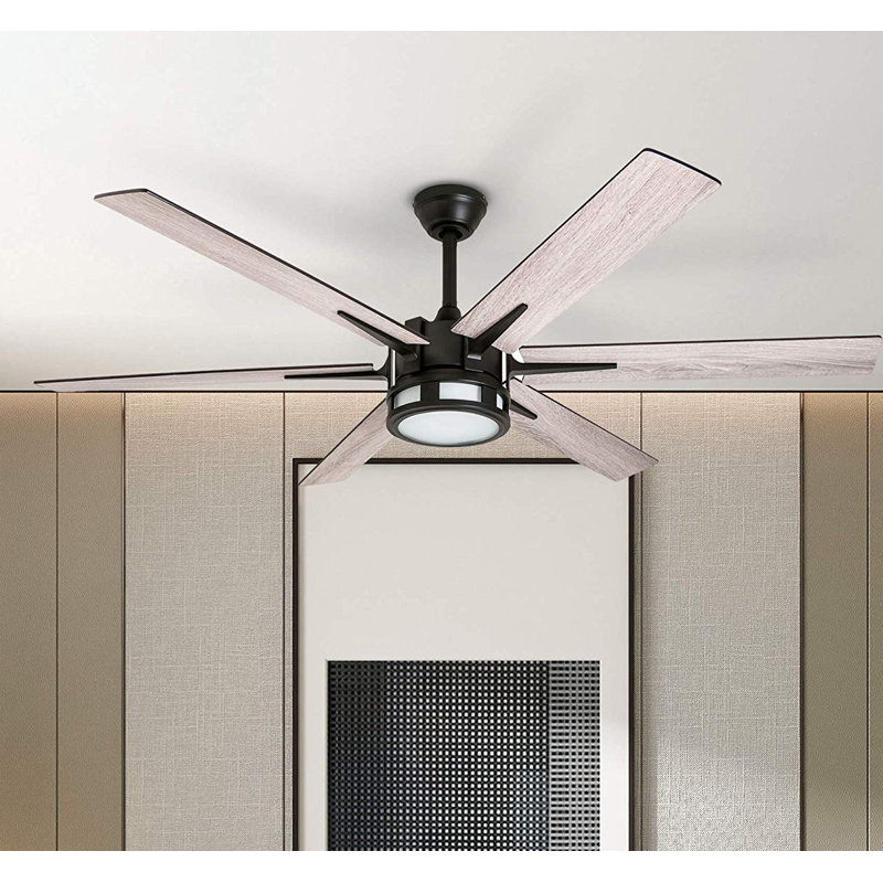 Kaliza 56" Ceiling Fan with LED Light, Espresso Bronze