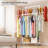 Ultra Tall Extendable Double Rod Garment Rack-1345757723