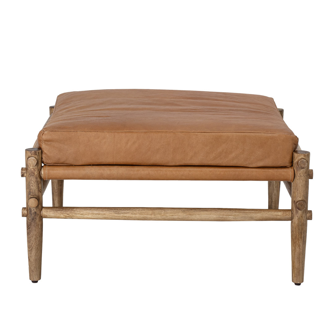 Bloomingville Tabouret Aysia Cuir Nature - 