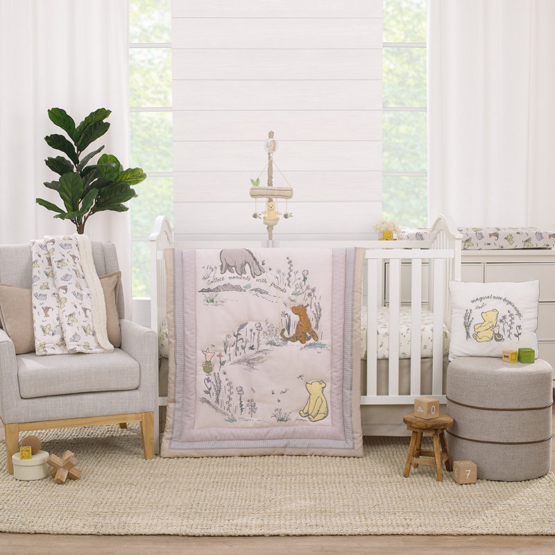 Housse de coussin carrée en polyester Classic Pooh - Naturally Friends