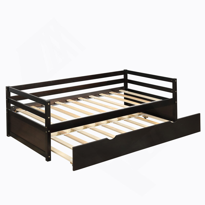 Daybed With Trundle Frame Set, Espresso