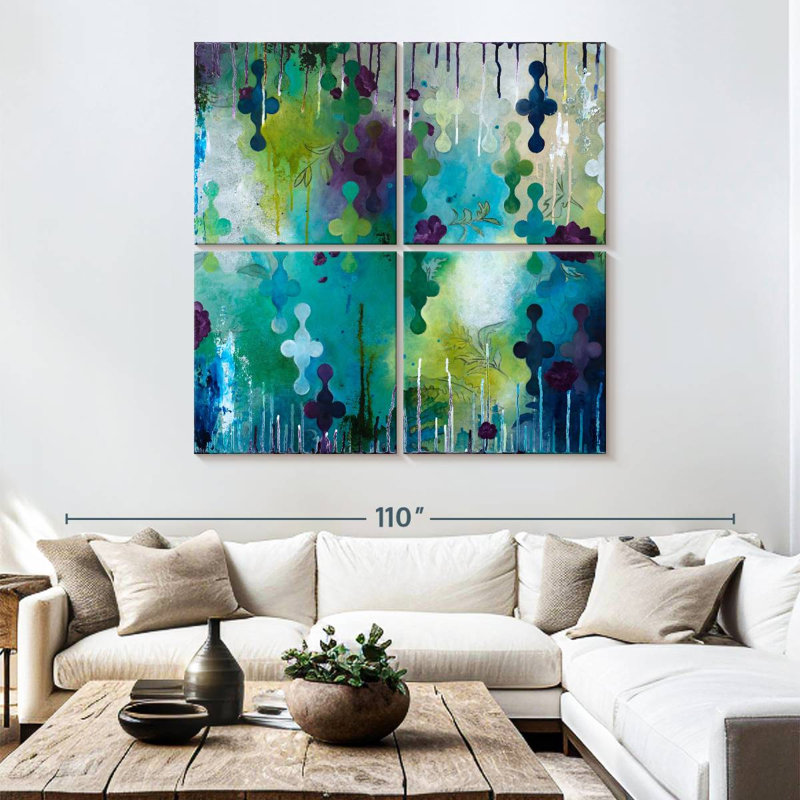 Seafoam Storm One, 74" H x 74" W