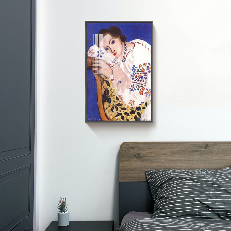 Matisse, reproduction d'art, Cadre noir, L 16 po x H 24 po x P 1,3 po